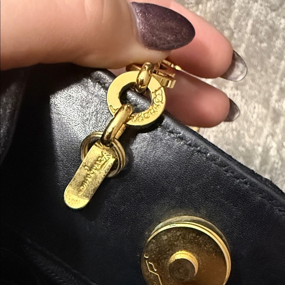 Salvatore Ferragamo Black and Gold Shoulder Bag - Picture 11 of 13